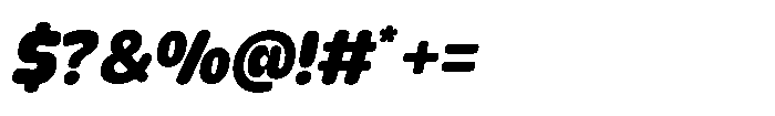 Yorkmade Pro Yorkmade Oblique Extra Bold Font OTHER CHARS