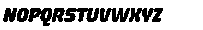 Yorkmade Pro Yorkmade Oblique Extra Bold Font UPPERCASE