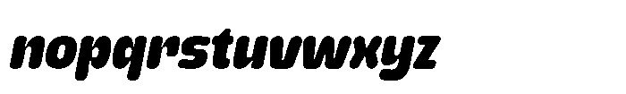 Yorkmade Pro Yorkmade Oblique Extra Bold Font LOWERCASE