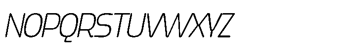 Yorkmade Pro Yorkmade Oblique Extra Light Font UPPERCASE