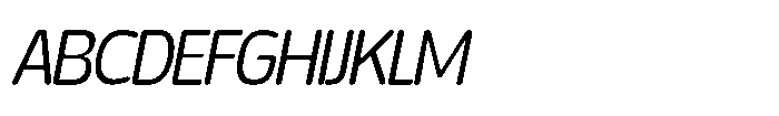 Yorkmade Pro Yorkmade Oblique Light Font UPPERCASE