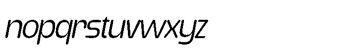Yorkmade Pro Yorkmade Oblique Light Font LOWERCASE