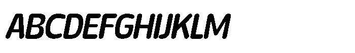 Yorkmade Pro Yorkmade Oblique Medium Font UPPERCASE