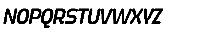Yorkmade Pro Yorkmade Oblique Medium Font UPPERCASE