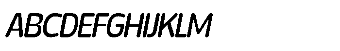 Yorkmade Pro Yorkmade Oblique Regular Font UPPERCASE