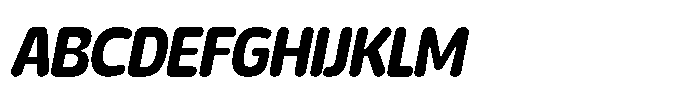 Yorkmade Pro Yorkmade Oblique Semi Bold Font UPPERCASE