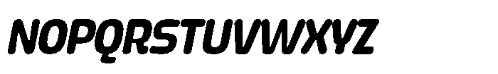 Yorkmade Pro Yorkmade Oblique Semi Bold Font UPPERCASE