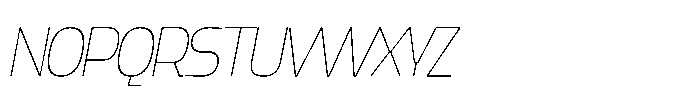 Yorkmade Pro Yorkmade Oblique Thin Font UPPERCASE