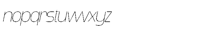 Yorkmade Pro Yorkmade Oblique Thin Font LOWERCASE