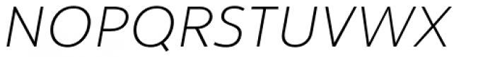 Yorkten Extended Thin Italic Font UPPERCASE