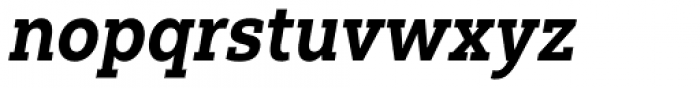 Yorkten Slab Condensed Extra Bold Italic Font LOWERCASE