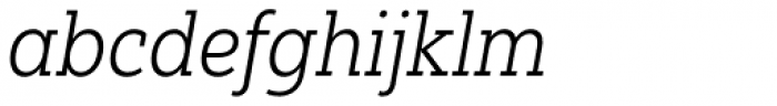 Yorkten Slab Condensed Light Italic Font LOWERCASE