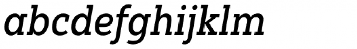 Yorkten Slab Condensed Medium Italic Font LOWERCASE