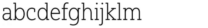 Yorkten Slab Condensed Thin Font LOWERCASE