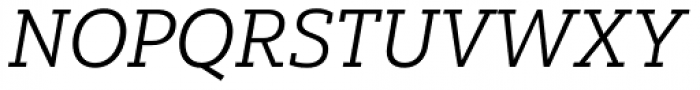 Yorkten Slab Extended Book Italic Font UPPERCASE