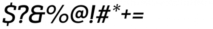 Yorkten Slab Extended Medium Italic Font OTHER CHARS