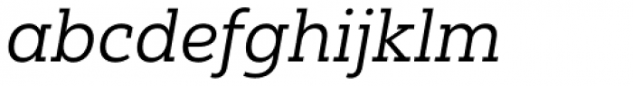 Yorkten Slab Extended Regular Italic Font LOWERCASE