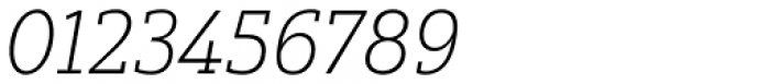 Yorkten Slab Extended Thin Italic Font OTHER CHARS