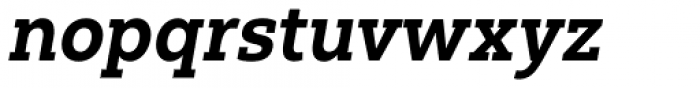 Yorkten Slab Normal Extra Bold Italic Font LOWERCASE