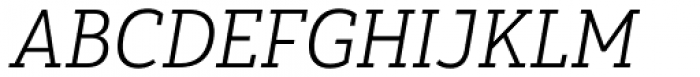 Yorkten Slab Normal Light Italic Font UPPERCASE