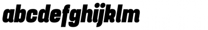 Yoshida Sans Black Condensed Italic Font LOWERCASE