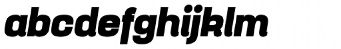 Yoshida Sans Black Italic Font LOWERCASE