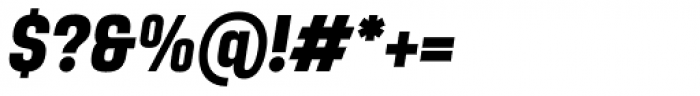 Yoshida Sans Bold Condensed Italic Font OTHER CHARS