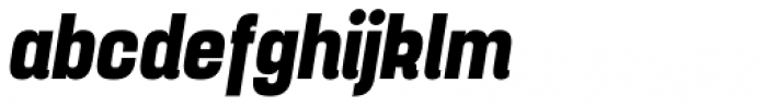 Yoshida Sans Bold Condensed Italic Font LOWERCASE