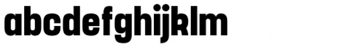 Yoshida Sans Bold Condensed Font LOWERCASE