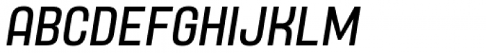 Yoshida Sans Condensed Italic Font UPPERCASE