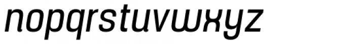 Yoshida Sans Condensed Italic Font LOWERCASE
