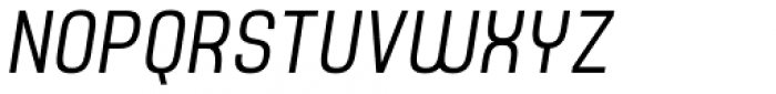 Yoshida Sans Light Condensed Italic Font UPPERCASE