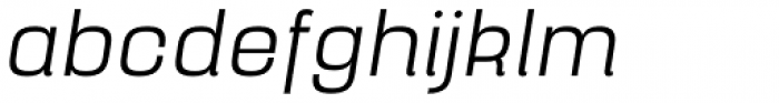 Yoshida Sans Light Italic Font LOWERCASE