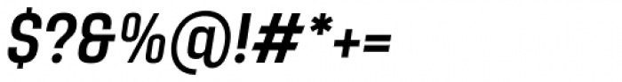 Yoshida Sans Medium Condensed Italic Font OTHER CHARS