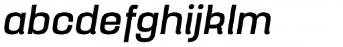 Yoshida Sans Medium Italic Font LOWERCASE