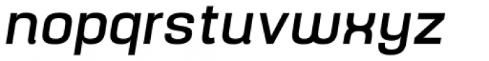Yoshida Sans Medium Italic Font LOWERCASE