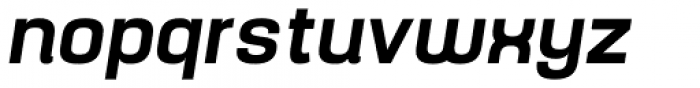 Yoshida Sans Semi Bold Italic Font LOWERCASE