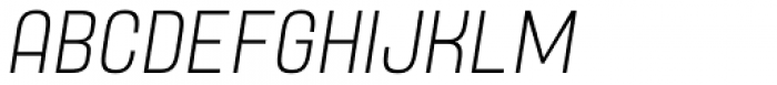 Yoshida Sans Ultra Light Condensed Italic Font UPPERCASE