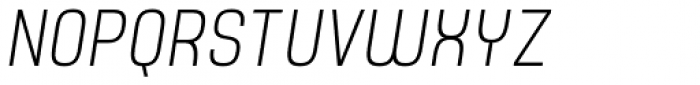 Yoshida Sans Ultra Light Condensed Italic Font UPPERCASE