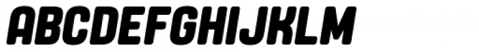 Yoshida Soft Bold Condensed Italic Font UPPERCASE