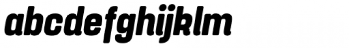 Yoshida Soft Bold Condensed Italic Font LOWERCASE