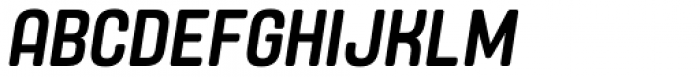 Yoshida Soft Medium Condensed Italic Font UPPERCASE