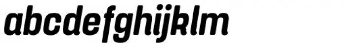 Yoshida Soft Semi Bold Condensed Italic Font LOWERCASE