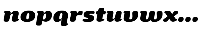 Yotin-Black Italic Font LOWERCASE
