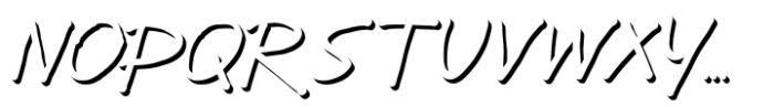 Yotra Shadow Font UPPERCASE