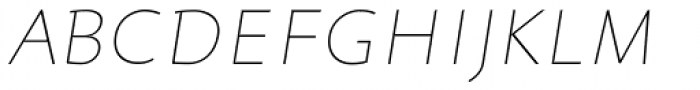 Yotta Thin Italic Font UPPERCASE