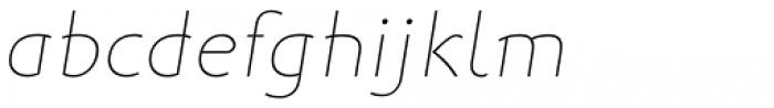 Yotta Thin Italic Font LOWERCASE