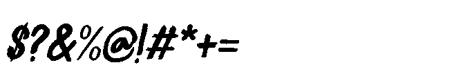 You And AI Italic Font OTHER CHARS