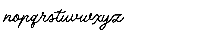 Your Dreams Script Font LOWERCASE