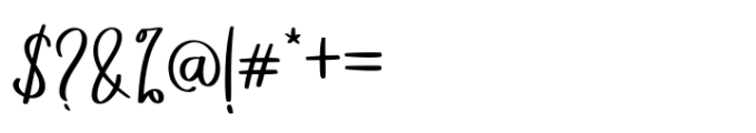 Youth Love Regular Font OTHER CHARS